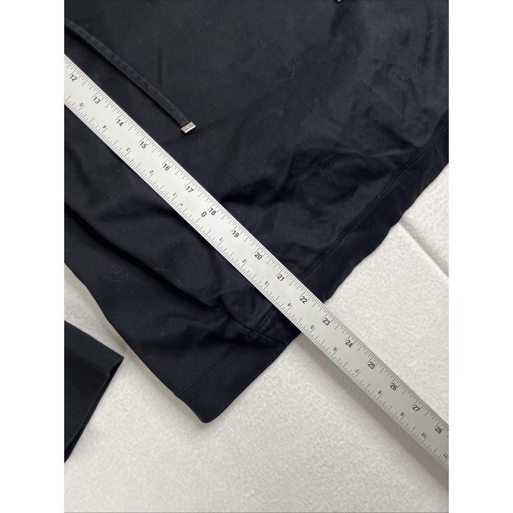 Tommy Bahama Womens Half Zip Jacket Black Pima Cotton Pineapple Sparkle Large - Picture 5 of 8